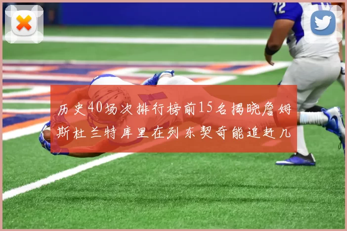 历史40场次排行榜前15名揭晓詹姆斯杜兰特库里在列东契奇能追赶几位传奇球员
