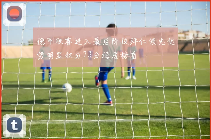 德甲联赛进入最后阶段拜仁领先优势明显积分73分稳居榜首